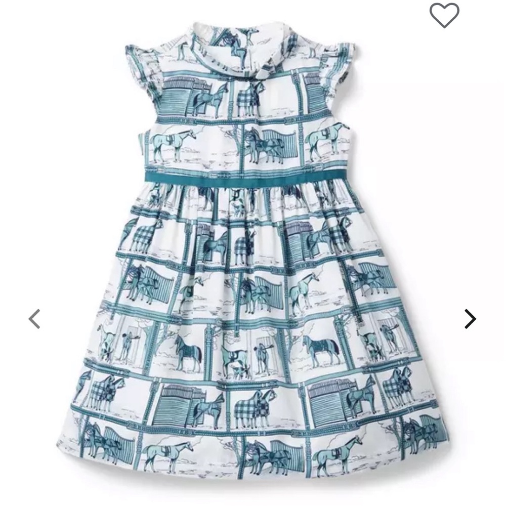 Janie and Jack Girls Horse Dress